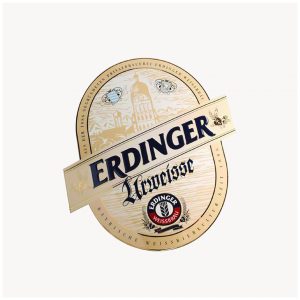 Placa de Parede Erdinger Urweisse esmalte