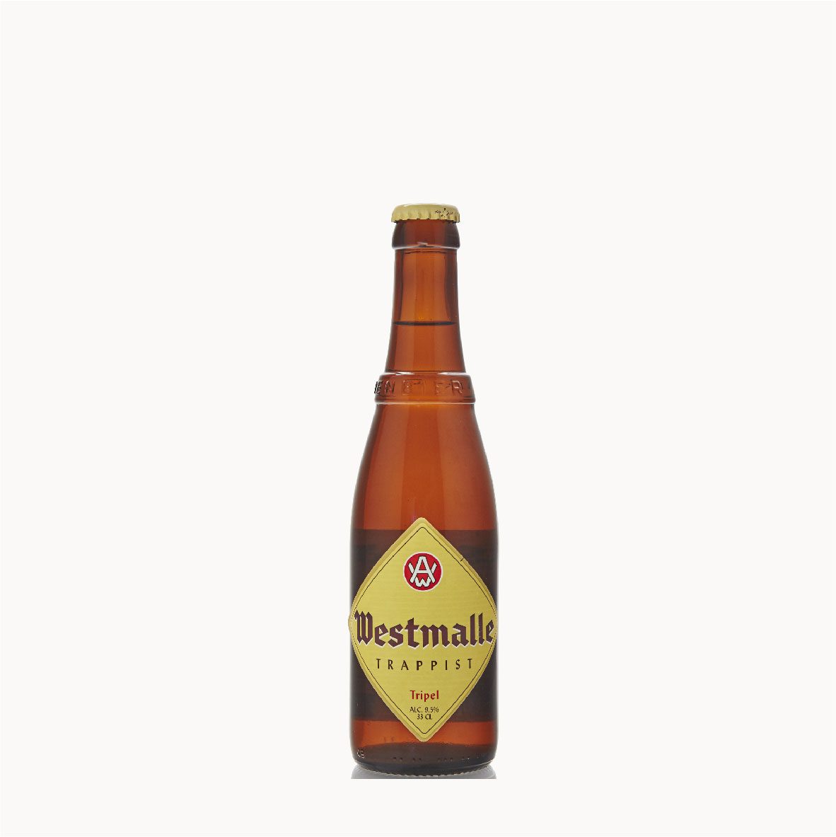 Westmalle-tripel-33cl Garrafa cerveja trapista Westmalle Tripel 33cl