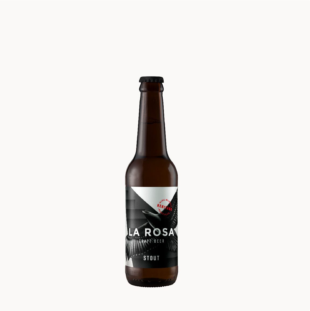 La-Rosa-Stout-33-cl Garrafa cerveja La Rosa Stout 33 cl