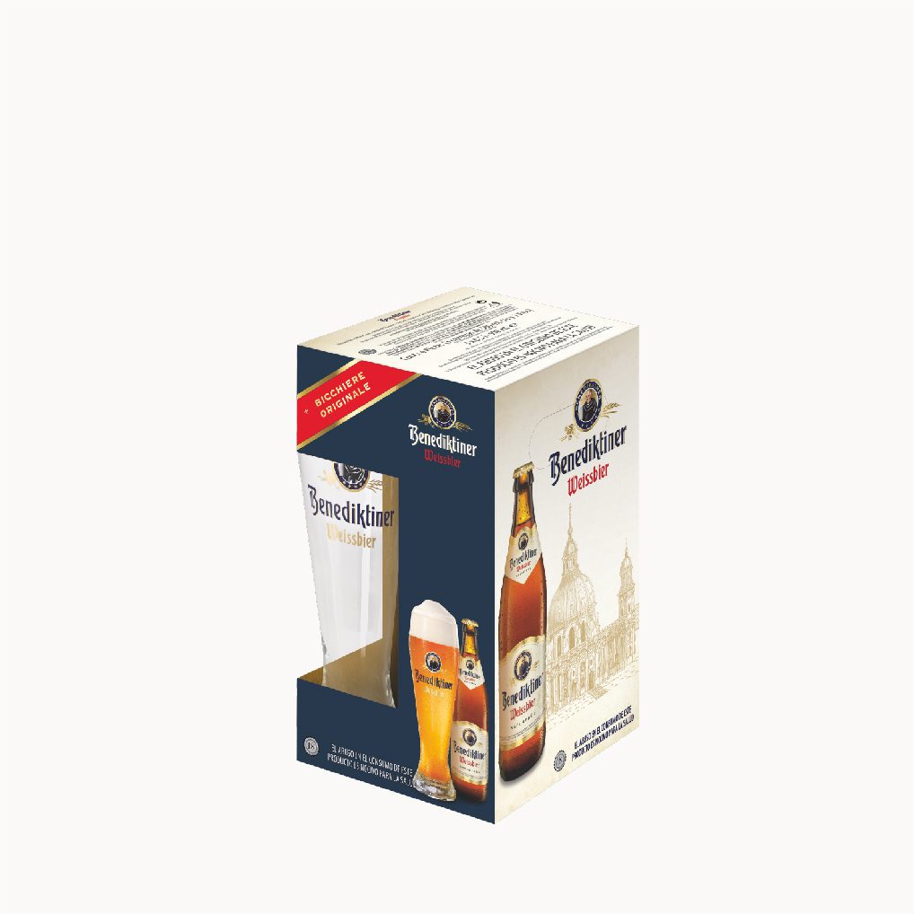 Pack 3x Benediktiner 50 cl + Copo Weizen Pack 3x Benediktiner 50 cl + Copo Weizen