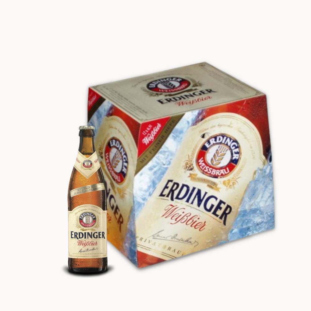 Pack 12 Erdinger Weissbier Hell Caixa 12 uds Erdinger Weissbier Hell 50 cl
