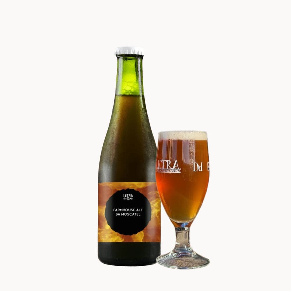 Cerveja Letra Moscatel Oak Farmhouse Ale 37.5 cl + Copo Cerveja Letra Moscatel Oak Farmhouse Ale 37.5 cl + Copo
