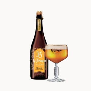 cerveja La Trappe Blond Special Edition 2025 75 cl - garrafa+copo