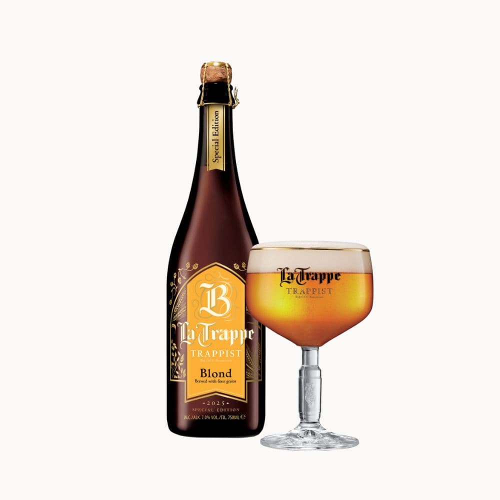 cerveja La Trappe Blond Special Edition 2025 75 cl - garrafa+copo cerveja La Trappe Blond Special Edition 2025 75 cl - garrafa+copo
