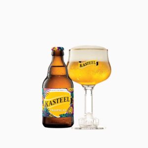 cerveja belga Kasteel Tropical + copo 33 cl