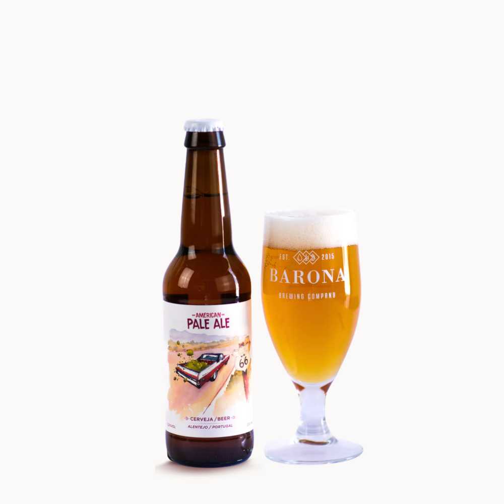 Barona-APA-33cl Barona American Pale Ale 33cl + Copo