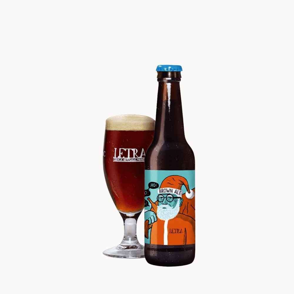 Letra Xmas Brown Ale + Copo cerveja Letra Xmas Brown Ale + Copo