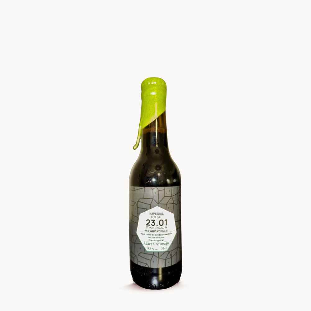 Burguesa IS BA 23.01 cerveja artesanal Burguesa Imperial Stout BA Rye Whisky 33 cl