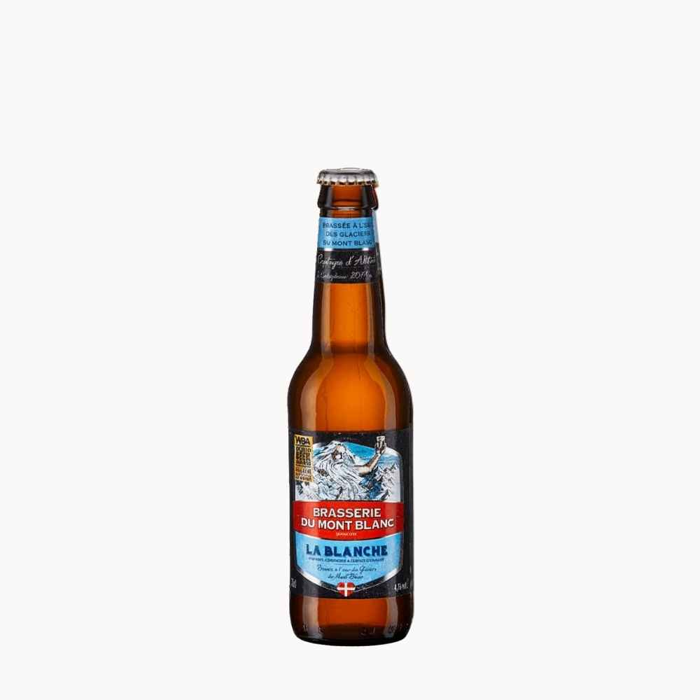Mont-Blanc-La-Blanche-33cl garrafa de cerveja Monte Blanc La Blanche Witbier 33cl