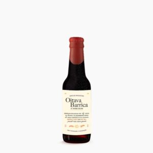 garrafa cerveja artesanal Oitava Imperial Stout envelhecida em barricas de Aguardente da Lourinhã 10% ABV 33cl