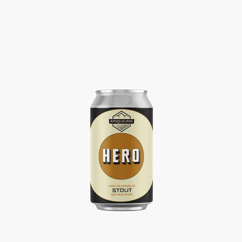 Basqueland Hero Stout 0.5% 33cl Lata cerveja Basqueland Hero Stout 0.5% 33cl