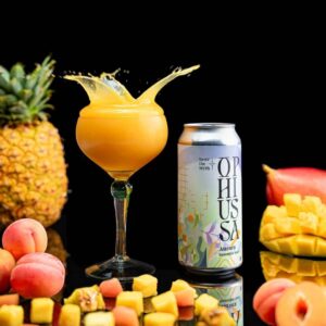 Ophiussa Aurora + Copo fruta descascada, ananas, damasco e manga