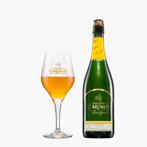 Garrafa de cerveja Gouden Carolus Indulgence 2025 - Blond Whisky Infused 75 cl + Copo