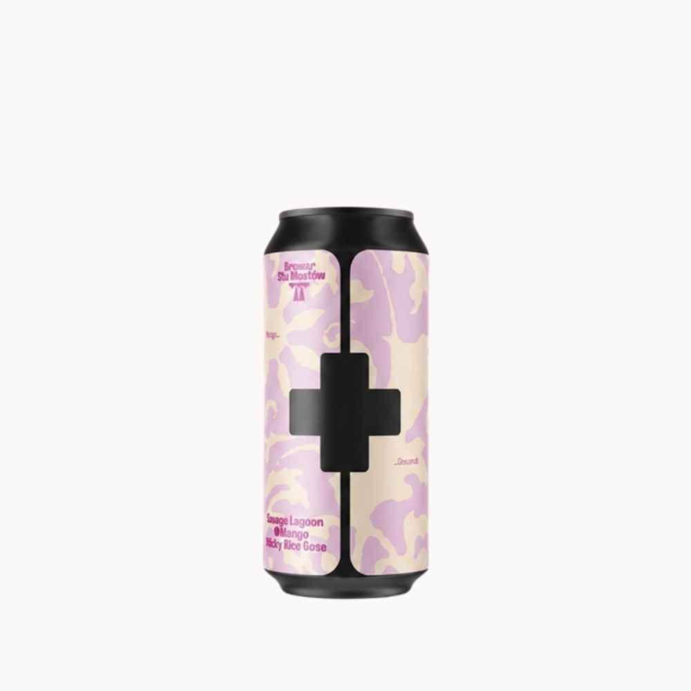 Stu-Mostow-Savage-Lagoon-Gose-44-cl Lata cerveja polaca Stu Mostów Sava Lagoon manga e coco smoothie Gose 44 cl