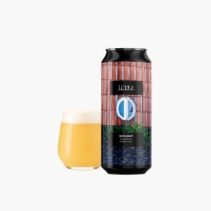 Lata de cerveja Letra Sky Light Session IPA 44 cl + copo